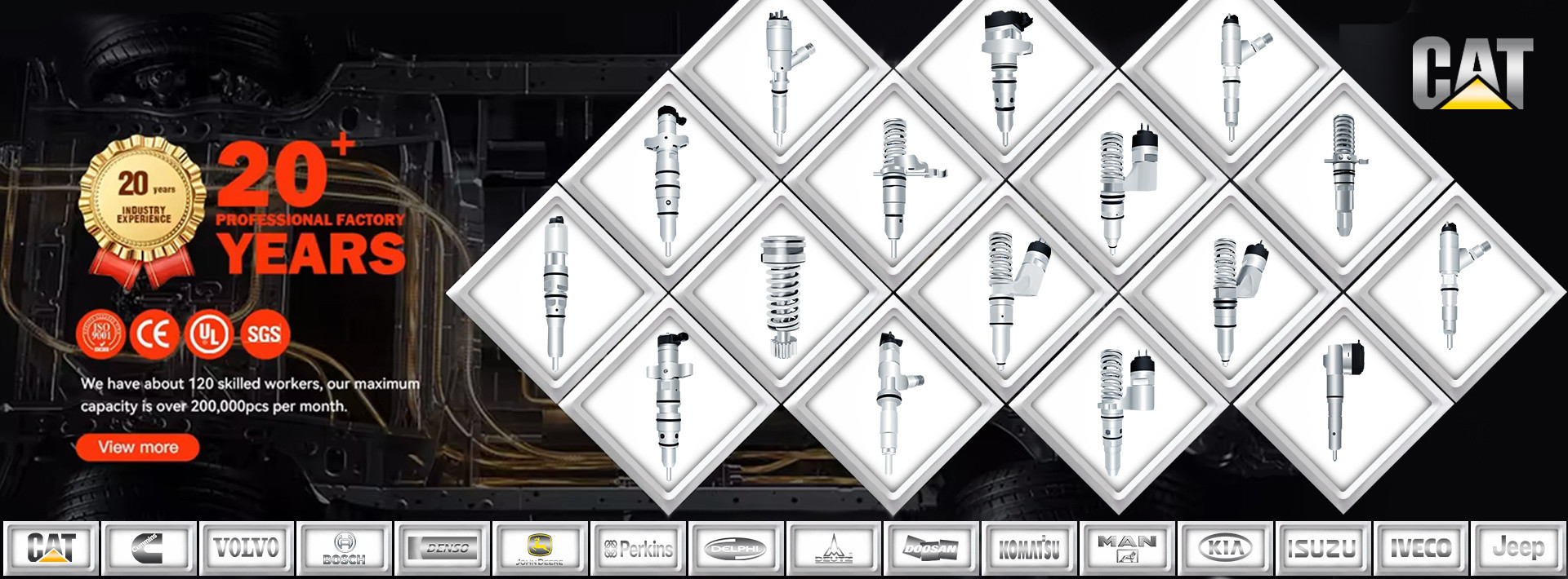کیفیت تزریق کننده های سوخت Caterpillar کارخانه